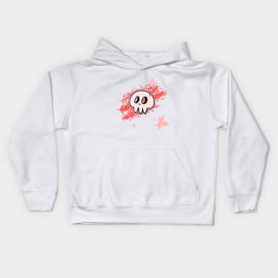 Cute pink skulls Kids Hoodie